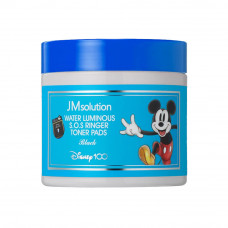 JM SOLUTION WATER GLOW SOS RINGER TONER PADS Black x DISNEY100 Очищающие тонер педы с гиалуроновой кислотой (Мики) 70шт