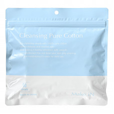 M09 Make in. Очищающие салфетки для лица.  Cleansing pure cotton Make in 30шт 