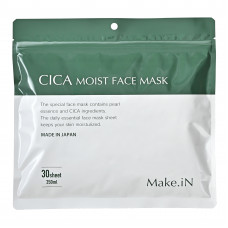 m01 Make in cica moist face mask. Увлажняющая маска на основе cica (на основе центеллы азиатской) 30 шт.