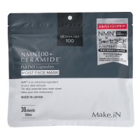 M08 Make in NMN100+Ceramide Moist Face Mask. Увлажняющая маска на основе NMN 100 и церамидов 30шт