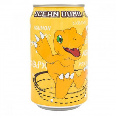 Лимонад "Digimon Agumon" Ocean Bomb со вкусом банана, ж/б 330мл,