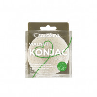 Solomeya Очищающий спонж для умывания конняку с грецким орехом / Konjac Sponge with Walnut, 1 шт