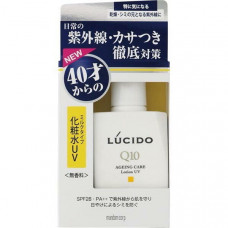 Mandom Увлажняющий лосьон "Lucido Ageing Care Lotion UV" для лица с защитой от ультрафиолета SPF 28 PA++ (для мужчин после 40 лет) без запаха, красителей и консервантов 100 мл