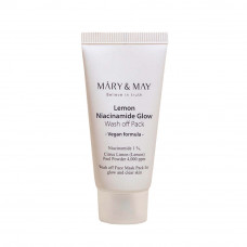 Маска для лица глиняная c ниацинамидом | Mary May Lemon Niacinamide Glow Wash Off Pack 30g