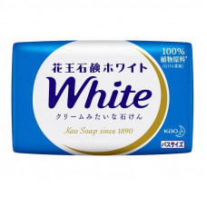 KAO Натуральное увлажняющее туалетное мыло "White" со скваланом (нежный аромат цветочного мыла) 130 г х 3 шт.