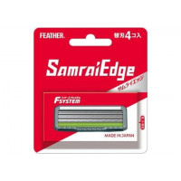 Feather Запасные кассеты с тройным лезвием для станков Feather «Samrai Edge» 4 шт.