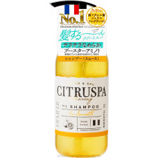 COSMETEX ROLAND Citruspa Smooth Восстанавливающий и разглаживающий шампунь для волос, на основе натуральных растительных масел и морских минералов, со свежим цитрусовым ароматом, 470мл.