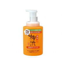 KUMANO YUSHI Kakishibu Foam Body Soap Жидкое мыло-пенка для тела, антибактериальное, с экстрактом хурмы и гиалуроновой кислотой, 500мл