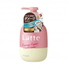 KRACIE Ma & Me Latte Damage Repair Бессульфатная восстанавливающая маска для волос с молочными протеинами, с ароматом яблока и цветков апельсина, туба 180г.