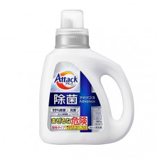 KAO Attack Antibacterial Advance Жидкое средство для стирки с максимальным стерилизующим и дезодорирующим эффектом, с насыщенным травяным ароматом, мягкая упаковка с крышкой 1520г.