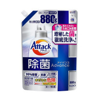 KAO Attack Antibacterial Advance Жидкое средство для стирки с максимальным стерилизующим и дезодорирующим эффектом, с насыщенным травяным ароматом, мягкая упаковка с крышкой 850г.