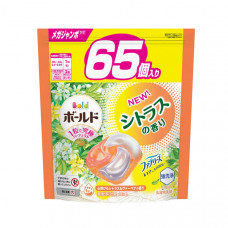 P&G Bold Gel Ball Citrus & Verbena Капсулы для стирки белья 4 в 1 с кондиционером, с ароматом цитрусовых и вербены, запасной блок 65шт.