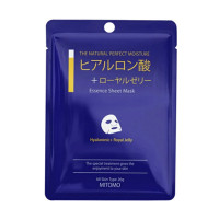 MITOMO Hyaluronic + Royal Jelly Mask Тканевая маска для лица с гиалуроновой кислотой и маточным молочком, 1шт.