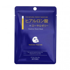 MITOMO Hyaluronic + Royal Jelly Mask Тканевая маска для лица с гиалуроновой кислотой и маточным молочком, 1шт.
