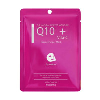 MITOMO Q10 + Vita-C Mask Тканевая маска для лица с коэнзимом Q10 и витамином С, 1шт.