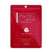 MITOMO Arbutin + Galactomyces Mask Тканевая маска для лица с арбутином и галактомицетами, 1шт.