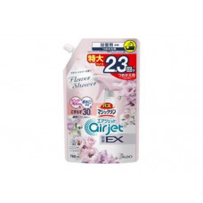 KAO Bath Magiclean Air Jet Flower Shower Антибактериальное и дезодорирующее средство экспресс-действия для ванной комнаты, с функцией длительного распыления, с цветочным ароматом, сменная упаковка с крышкой 760мл.