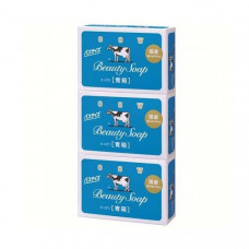 COW Blue Box Молочное освежающее туалетное мыло с ароматом жасмина, 3шт. по 130г.