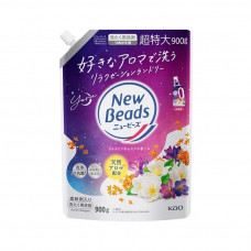 KAO New Beads Yoru Жидкое средство для стирки, аромат жасмина, мускуса, сменная упаковка 900гм
