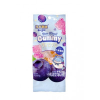 Конфета желейная в форме медведя Bear Shaped Gummy Blueberry вкус черники, Guangdong 50г