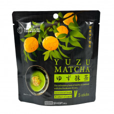 Напиток растворимый TSUBOICHI "Yuzu Matcha" освежающий 5 стиков, м/у 50г,