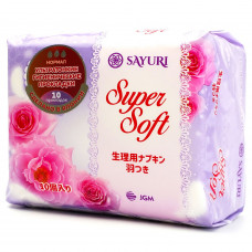 "SAYURI" SUPER SOFT гигиенические прокладки НОРМАЛ,  24см, 10 шт 