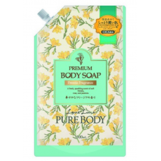 "Mitsuei" "Love Line" "Pure Body Freesia" Увл. гель д/душа с арган. маслом, гиалуроновой кислотой, коллагеном с аром. фрезия МЭУ  1000мл 